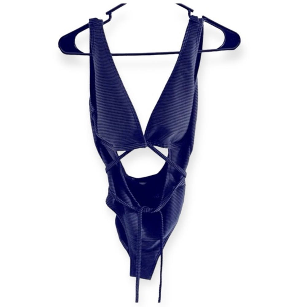 Zaful Women’s One Piece Swimsuit with  Tie Up‎ Size S